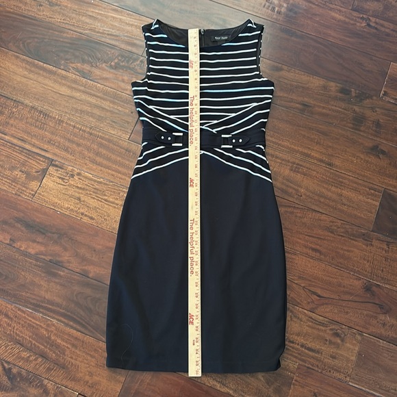 WHBM | Elegant Black and White Striped Dress size 2 - Picture 10 of 16